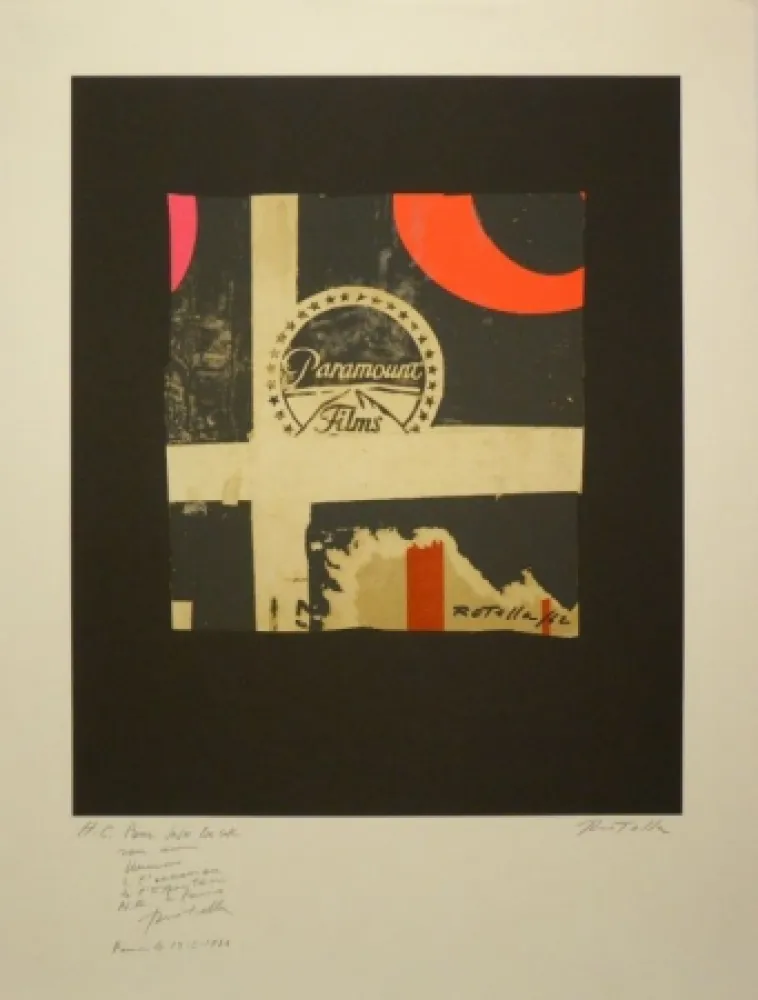 リトグラフ Rotella - Paramount Films