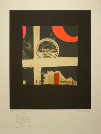 リトグラフ Rotella - Paramount Films