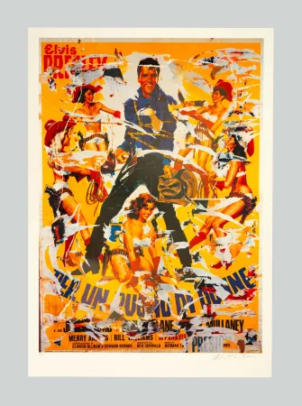 シルクスクリーン Rotella - Per un pugno di donne