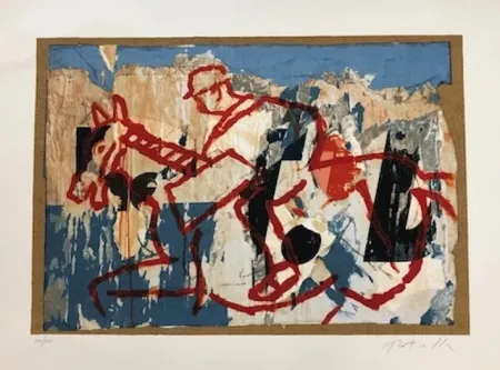 シルクスクリーン Rotella - Primo futurismo