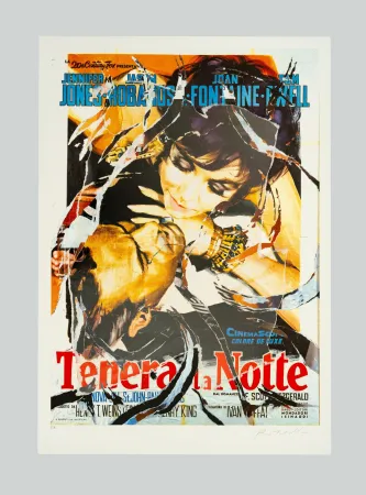 シルクスクリーン Rotella - Tenera la notte