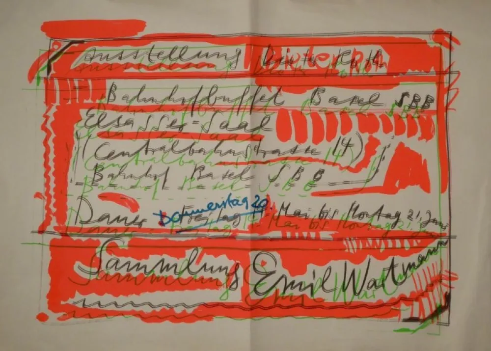 シルクスクリーン Roth - „Ausstellung Dieter Roth / Bahnhofbuffet Basel SBB...