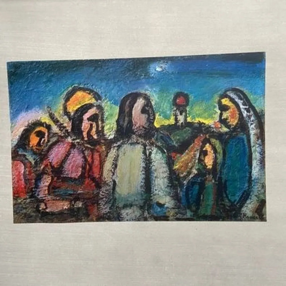 輪転グラビア印刷 Rouault - Christ et disciples