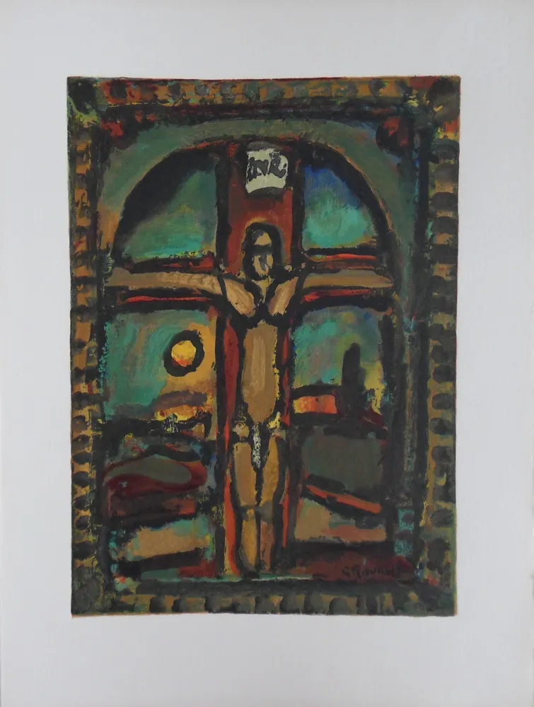 木版 Rouault - Crucifixion