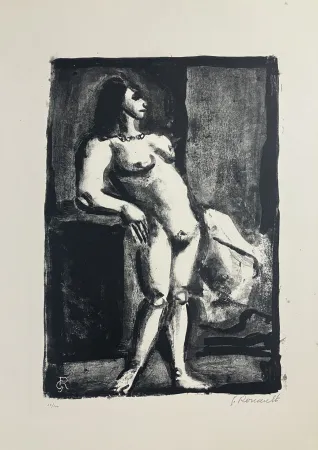 リトグラフ Rouault - Fille, 1926