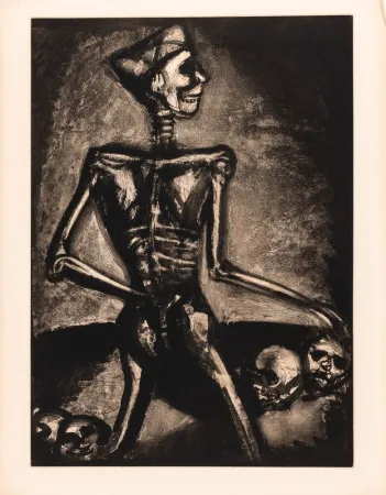 彫版 Rouault - Georges Rouault (1871–1958) – Homo Homini Lupus – Etching, aquatint on paper – 1926