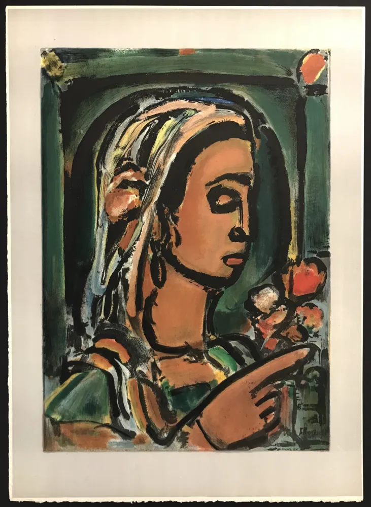 リトグラフ Rouault - La Sybille
