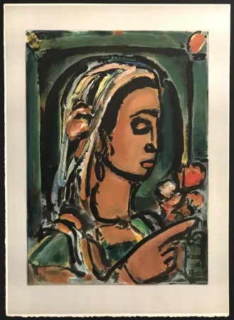 リトグラフ Rouault - La Sybille