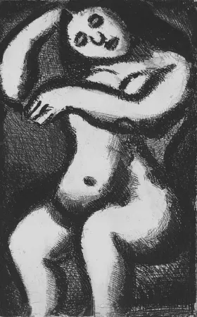 アクチアント Rouault - Nu assis