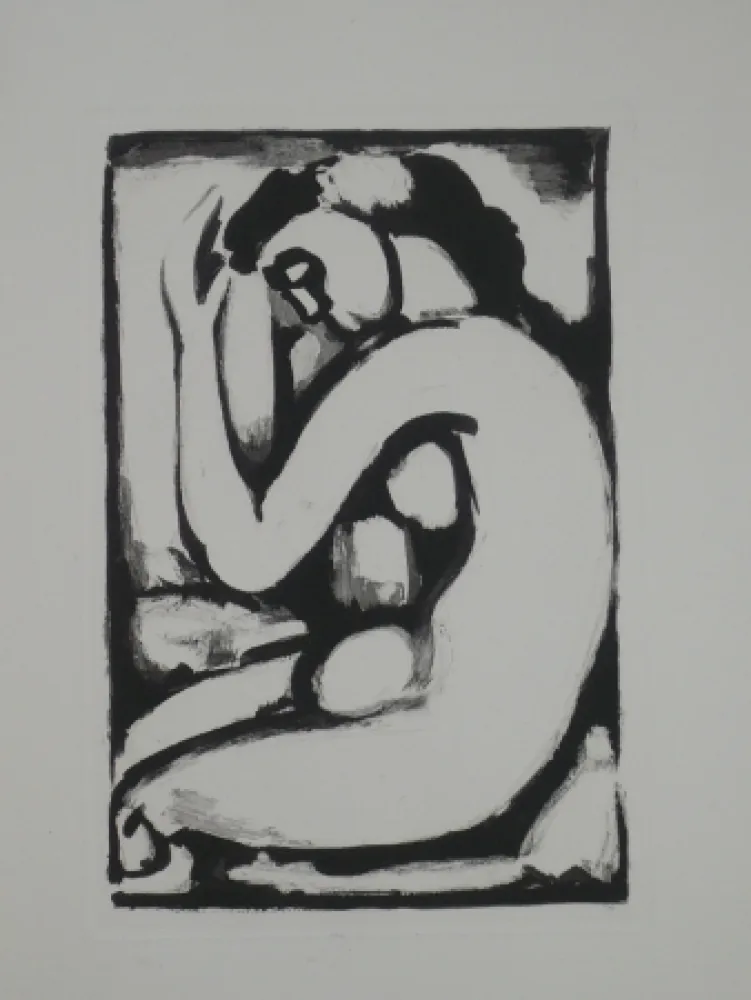 アクチアント Rouault - Nu en berceau