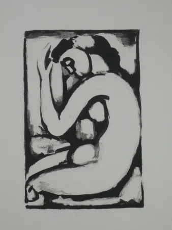 アクチアント Rouault - Nu en berceau