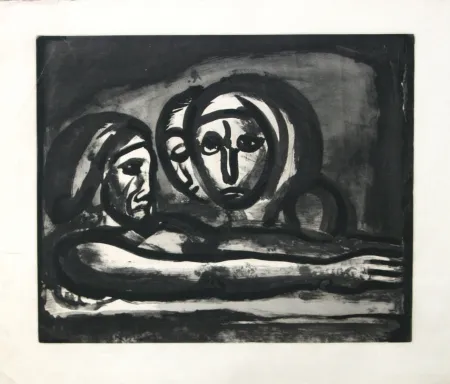 沈み彫り Rouault -  Title: 	 Au Presser Le Raisin Fut Foule' #48 (In the Winepress the Grapes were Crushed)