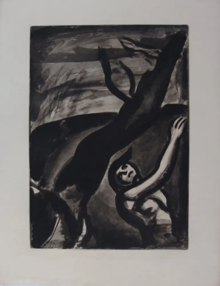 エッチングと　アクチアント Rouault - Tomorrow will be nice, said the shipwreck