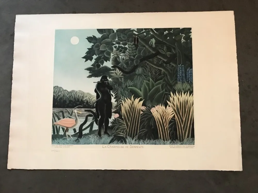 彫版 Rousseau - La charmeuse de serpents 