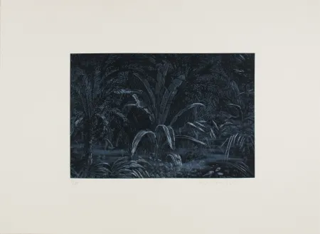 エッチング Roy-Camille - Le remplissage des blancs sur la carte