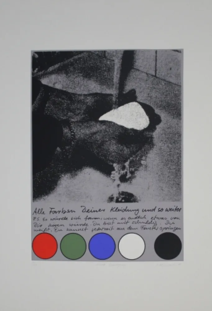 シルクスクリーン Rühmann - Scharfe Überlegung