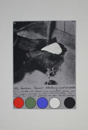 シルクスクリーン Rühmann - Scharfe Überlegung