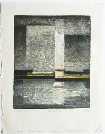 木版 Rüngeler - Haus am Fluss / House on the River