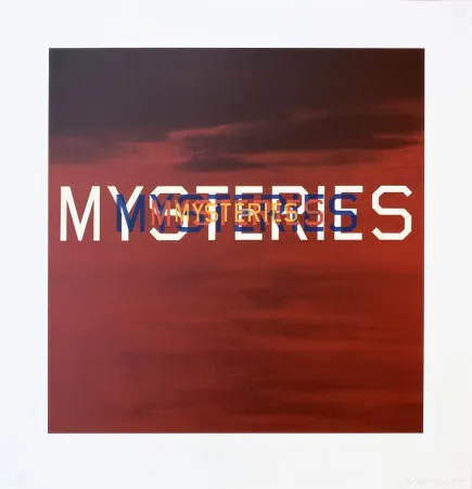 リトグラフ Ruscha - Mysteries