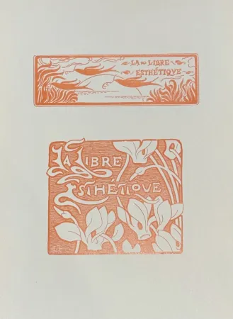 リノリウム彫版 Rysselberghe - Le Libre Esthétique