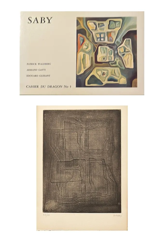 挿絵入り本 Saby - Catalogue avec gravure originale signée