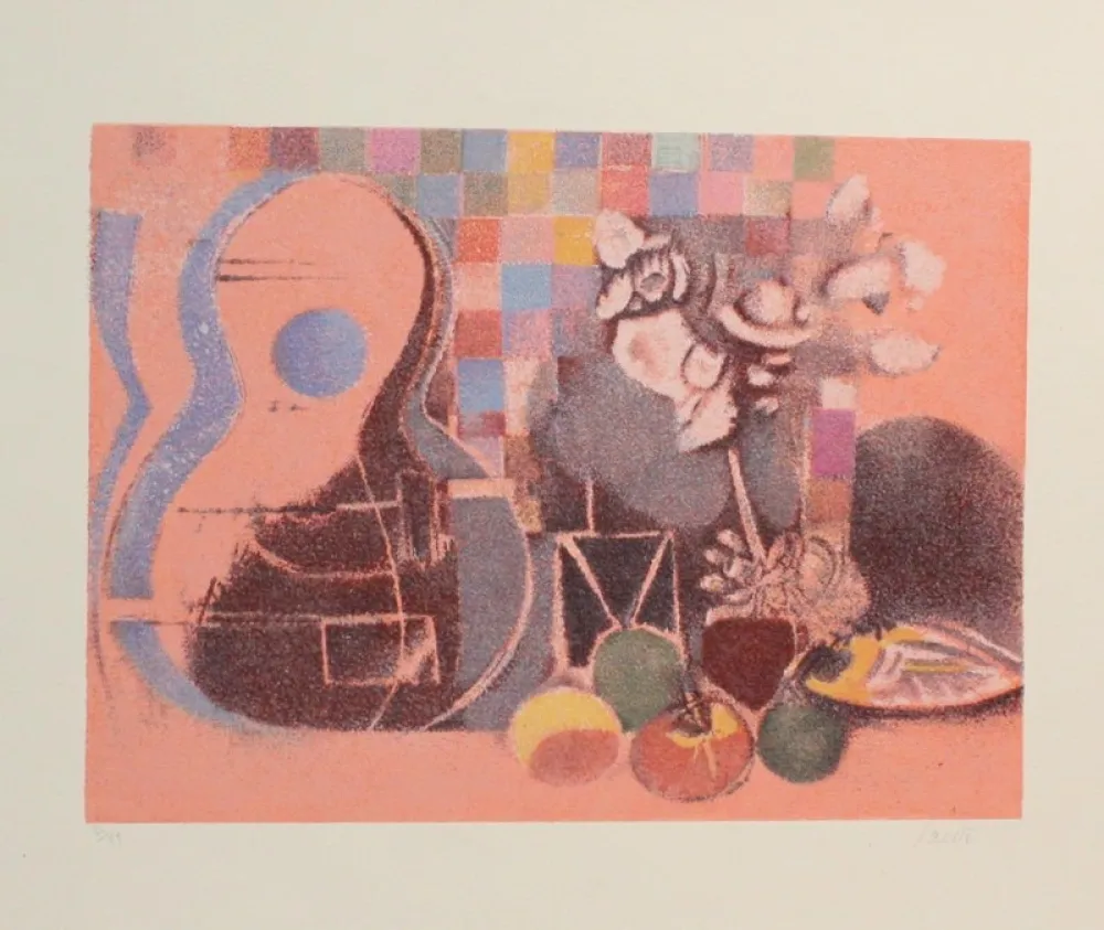 リトグラフ Saetti - NATURA MORTA