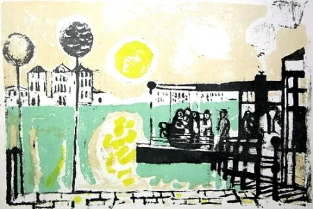 リトグラフ Saetti - Senza titolo