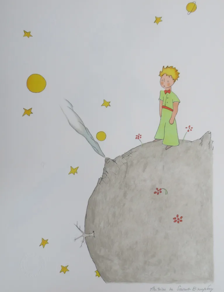 リトグラフ Saint-Exupéry - L asteroïde B-612