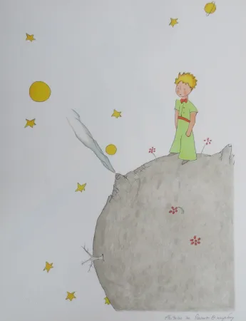 リトグラフ Saint-Exupéry - L asteroïde B-612