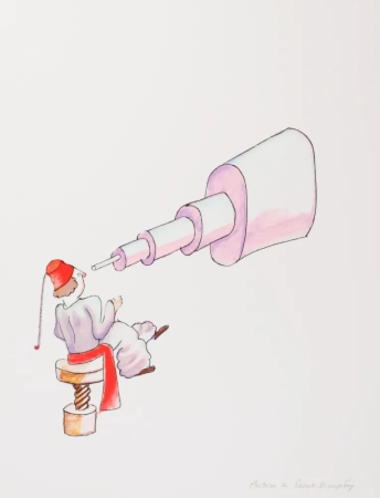 リトグラフ Saint-Exupéry - L'Astronome