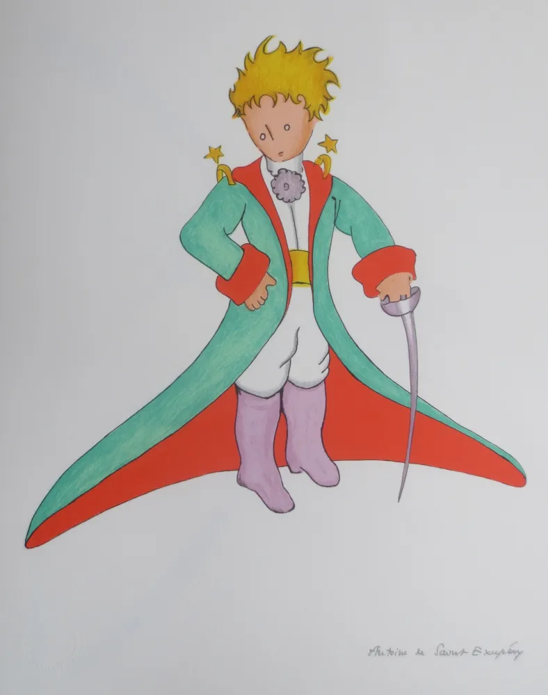 リトグラフ Saint-Exupéry - Le grand manteau