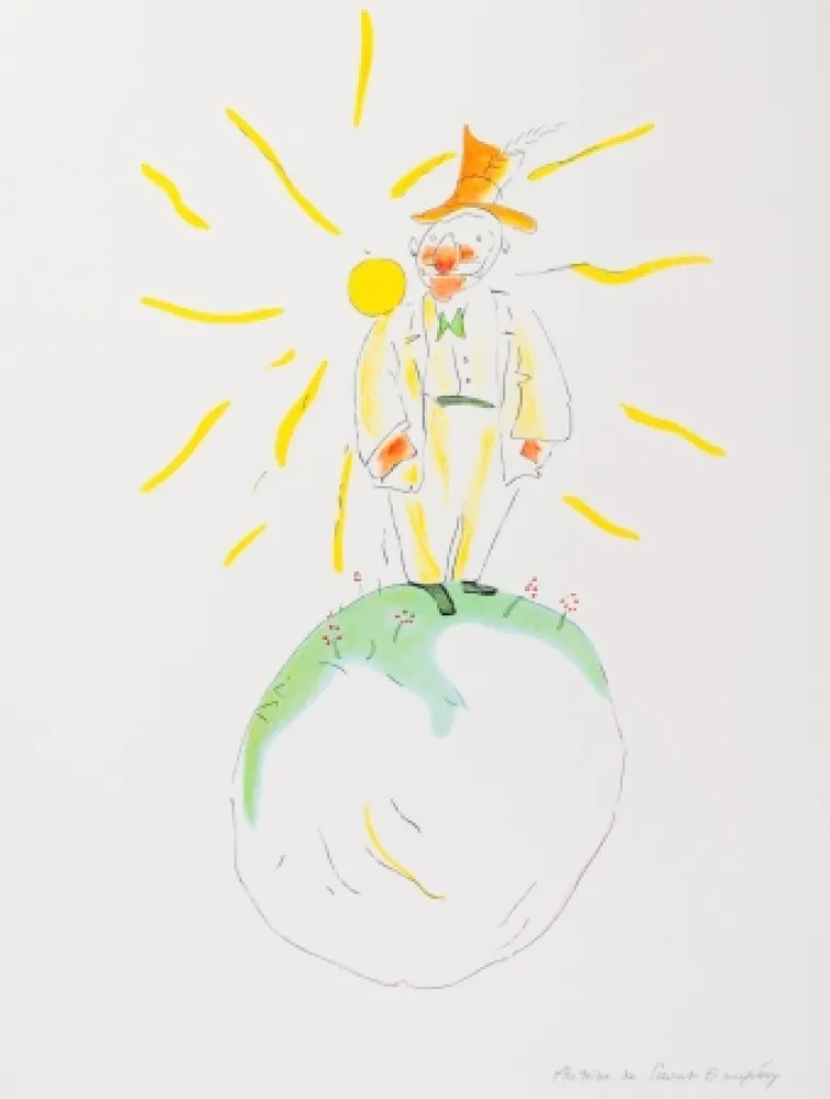 リトグラフ Saint-Exupéry - Le Poète