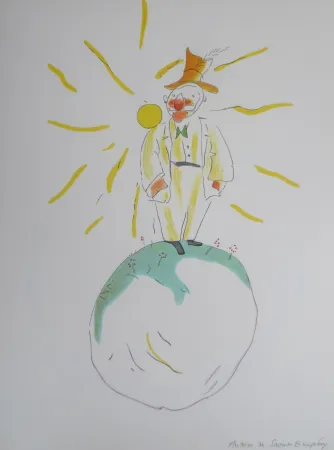 リトグラフ Saint-Exupéry - Le vaniteux