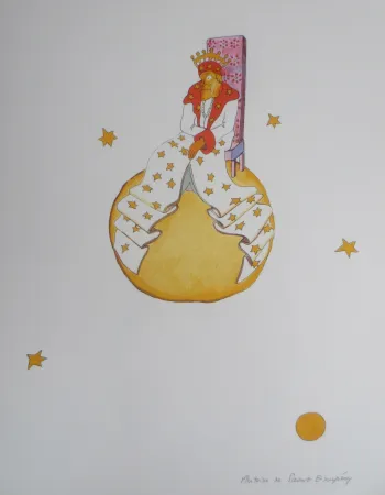 リトグラフ Saint-Exupéry - Le vieux roi