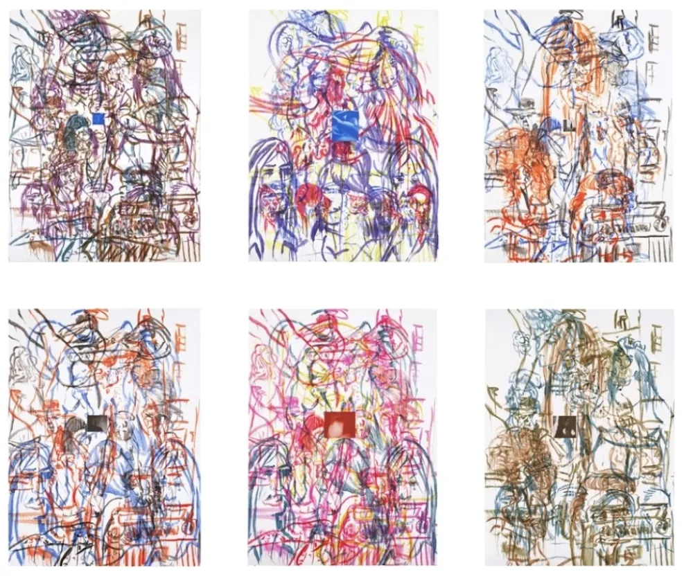 リトグラフ Salle - Theme for an Aztec Moralist Portfolio