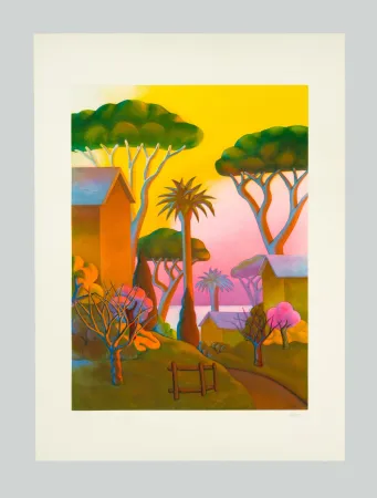 エッチングと　アクチアント Salvo - Paesaggio tropicale