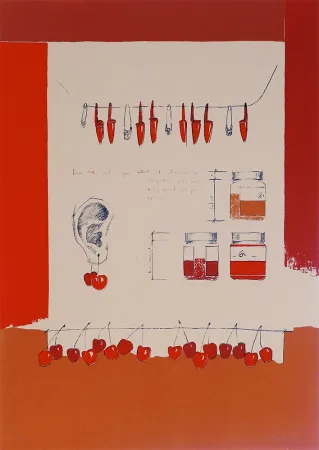 シルクスクリーン Sampol - Cireres