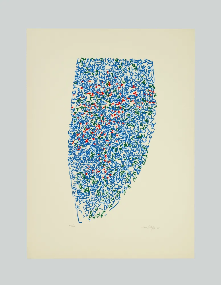 リトグラフ Sanfilippo - Composizione (C)