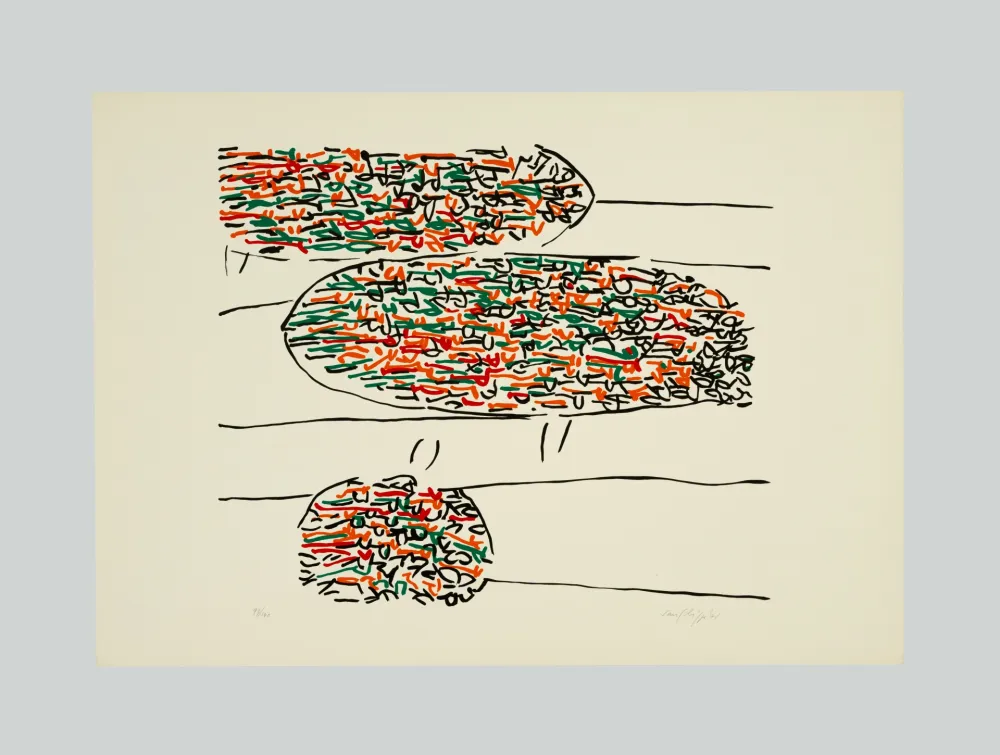 リトグラフ Sanfilippo - Composizione (F)