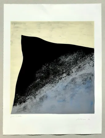 リトグラフ Santomaso - Angelo verso l'ovest