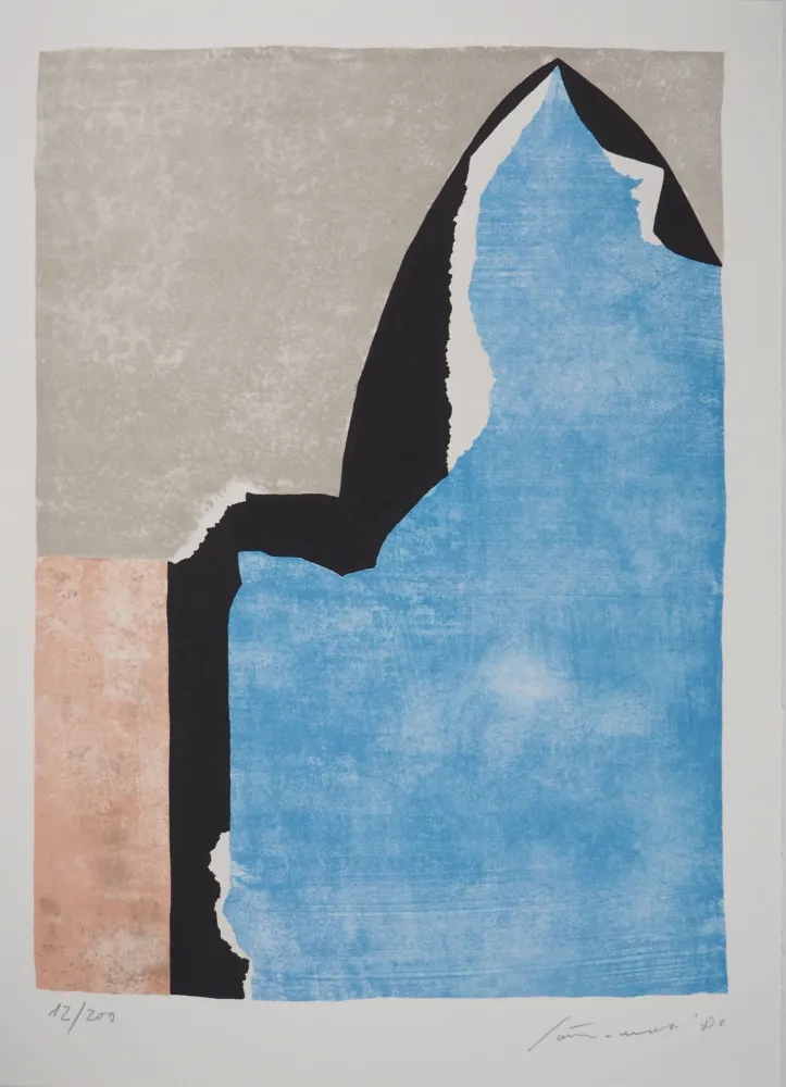 リトグラフ Santomaso - Composition