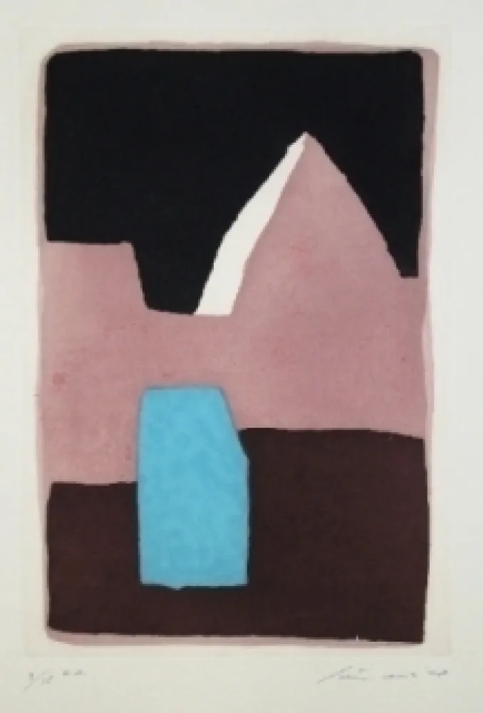 リトグラフ Santomaso - Composition 