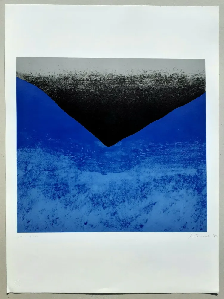 リトグラフ Santomaso - Composizione