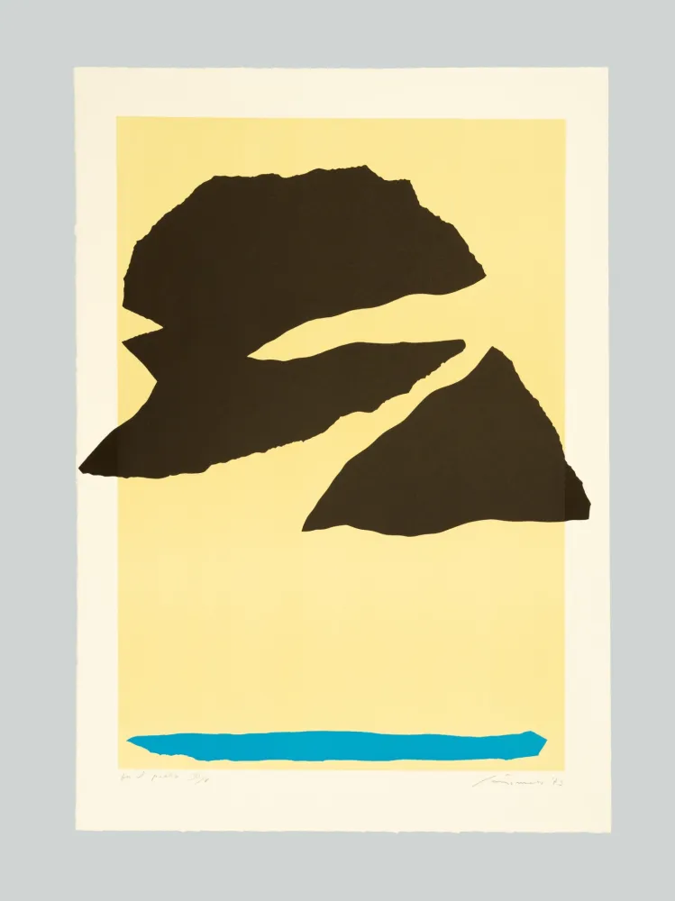 リトグラフ Santomaso - Composizione