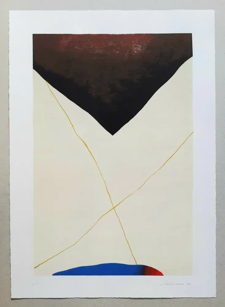 リトグラフ Santomaso - Composizione