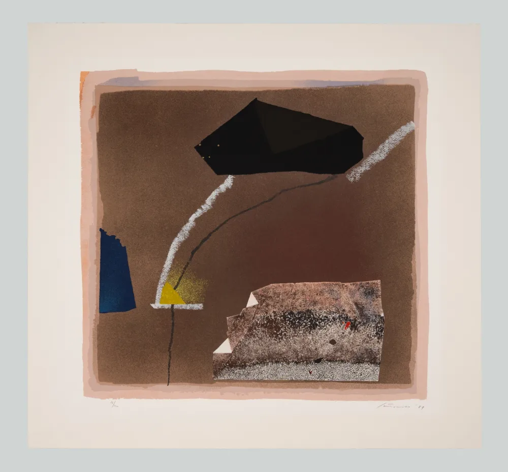 シルクスクリーン Santomaso - Composizione