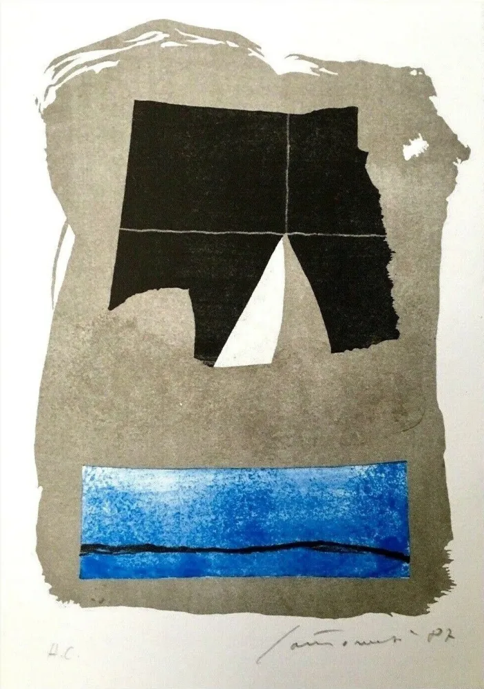 リトグラフ Santomaso - Composizione