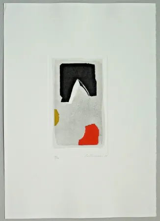 彫版 Santomaso - Composizione (a)