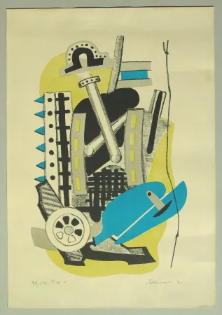 リトグラフ Santomaso - Composizione (c)