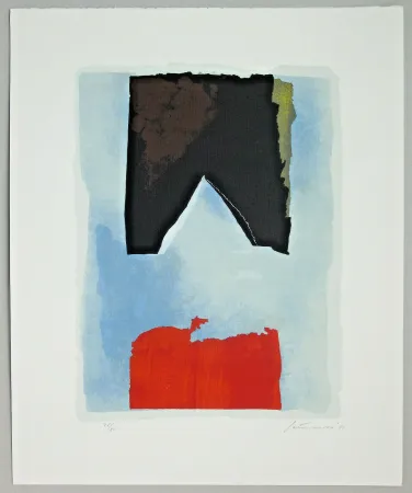 彫版 Santomaso - Composizione (d)